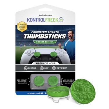 Imagem de KontrolFreek Precision Sports Performance Thumbsticks Para Controle Playstation 5 (Ps5) E Playstation 4 (Ps4) | Edição Soccer | Baixo, Côncavo | Verde