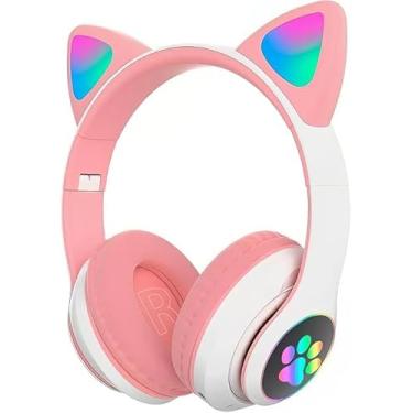 Imagem de FONE DE OUVIDO GATINHO BLUETOOTH COM LED