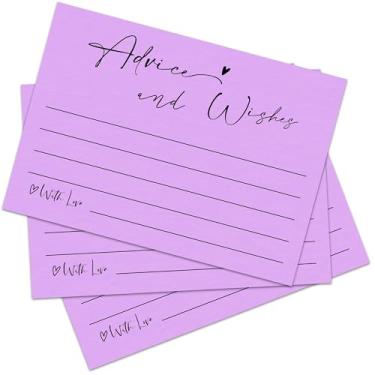 Imagem de 30 cartões de conselhos e desejos, cartões de conselhos de casamento minimalistas, cartão de conselhos de 10 x 15 cm, ideias para lista de presentes de casamento, cartões de conselhos para chá de