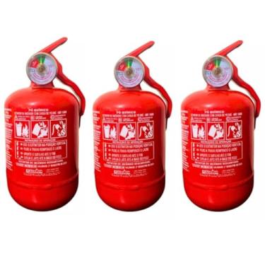 Imagem de Kit 3 Unidades Extintor 1kg Abc Fiat - Bolinha 5 Anos