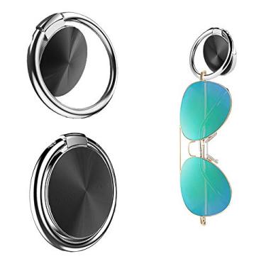 Imagem de BENEKIY Pacote com 2 suportes para óculos de sol e óculos de sol para painel de carro de liga metálica para carro, barco, trailer ou caminhão para qualquer superfície