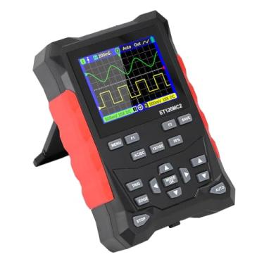 Imagem de Osciloscópio Portátil de 2 Canais, Mini Osciloscópio Portátil, Com Fonte de Alimentação e Sonda de Cabo de Clipe BNC Q15001 Tamanho de Bolso Portátil, Osciloscópios