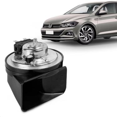Imagem de Buzina Polo Vistus 2018 A 2024 Am80Sx L Conector Positivelist Grave 12V Caracol 2 Terminais