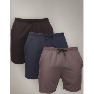 Imagem de Kit 3 Bermudas Masculina Tactel Corrida Academia Treino - MC Digital, 