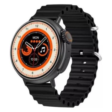 Imagem de Smartwatch Ultra 9 Pro Redondo Academia Fitness Mult-Funções Preto - M