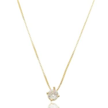 Imagem de Colar Ponto de Luz Banhado a Ouro (SEMIJOIA) - Potere