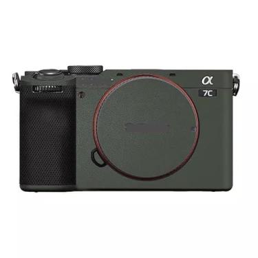 Imagem de Película protetora para câmera A7C2 Película protetora para Sony A7CR A7C II (couro verde)