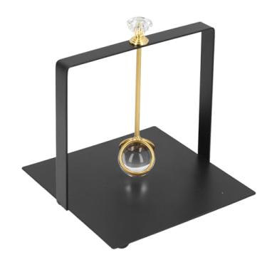Imagem de Porta-guardanapos, Bola De Vidro Guardanapo Dispenser, Rústico Ferro Suportes Simples Farmhouse Decor Stand para Jantar Ao Ar Livre, Piqueniques, Churrascos, Casamento (Preto)
