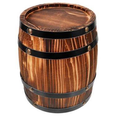 Imagem de Ioensy Oak Wine Barrel Whisky Bucket Dispenser Acessórios, de porto de porto de porto de vinho Grande capacidade de bebida, mel, casa, CafÉ, S