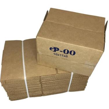 Imagem de Caixa de Papelão Kraft 16x11x6 Forte e Resistente pra Envios de E-comm