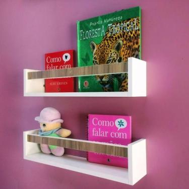 Imagem de Estante Revisteiro de Parede Prateleira Para Livros Quarto de  Criança