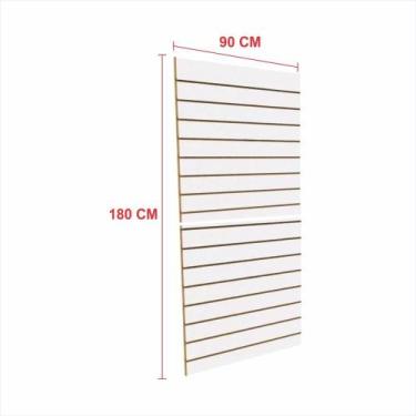 Imagem de Painel canaletado 18mm branco altura 180 cm comp 90 cm - E-nichos