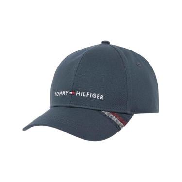 Imagem de Boné Tommy Hilfiger TH Foundation Cotton 6 Panel Cap, Azul, Petroleo, 