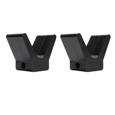 Imagem de Trailer Boat V Block Block Rubber Bow Stop Para Marine Use Black V Shape Bow Stop 2 Largura 4 V Span 1/2 Hole de Montagem