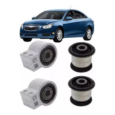Imagem de KIT 4 BUCHAS DAS BANDEJAS DA SUSPENSÃO DIANTEIRA CRUZE 2011 A 2016