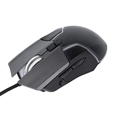 Imagem de Mouse para jogos, mouse mecânico ergonômico com fio com iluminação RGB ajustável, DPI para jogos, para jogos de escritório