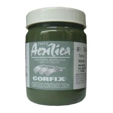 Imagem de Tinta Acrílica 250ml G1 79 Terra Verde Corfix, 079 - TERRA VERDE