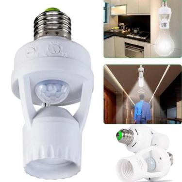 Imagem de Sensor de Presença Soquete  para Lâmpada LED com Fotocélula e Detecção