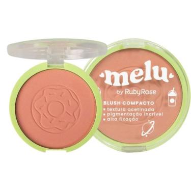 Imagem de Blush Facial Compacto Melu Maquiagem Ruby Rose RR871, CAKE