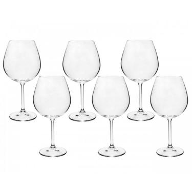 Imagem de Taça Vinho Bordeaux Bohemia Cristal titânio 650ml 6 Peças