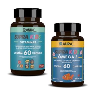 Imagem de Vitamina C, D e Zinco Infantil + Ômega 3 Supra Kids 60 cápsulas - Aura Nutrition