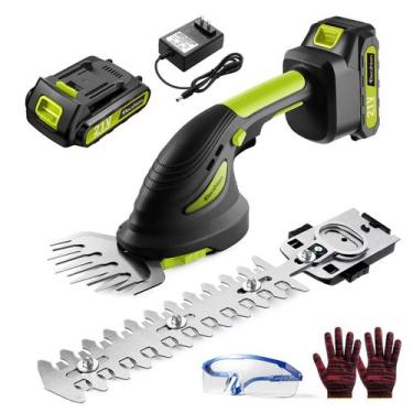 Imagem de Corta-sebes sem fio Elecshion preto com 1 bateria