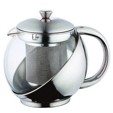 Imagem de Bule Para Chá De Vidro Em Aço Inox 700ml Kehome - Ke home 