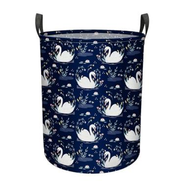 Imagem de Cesto de roupa suja dobrável com alças, grande cesto de armazenamento dobrável para homens, mulheres, adolescentes, adultos, organizador de tecido de lona impermeável para roupas, brinquedos, berçário