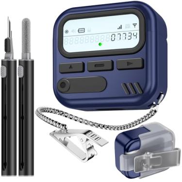 Imagem de (com trava de segurança) Capas Pager para AirPods 4 2024 com kit de limpeza, capa protetora rígida de policarbonato resistente para Apple AirPods 4ª geração para homens e mulheres, acessórios AirPods