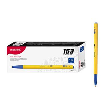 Imagem de Caneta esferográfica Monamis 153 caixa de 1,0 mm, Azul