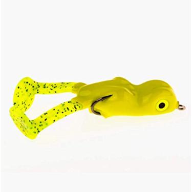Imagem de Isca Southern Lure Scum Frog Bigfoot Topwater Bass Fishing Paddle Foot Hollow Body Frog Isca com ganchos sem erva daninha, Pé grande (9,5 ml), Chartreuse, Bigfoot (10,6 g)