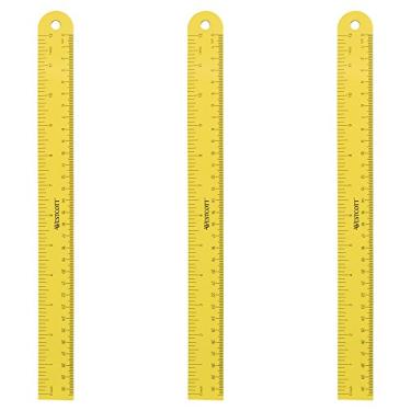 Imagem de Westcott Réguas magnéticas flexíveis de 12 polegadas (pacote com 3), amarelas, para escola, escritório, artesanato e bricolage, ferramentas de medição para estudantes e adultos