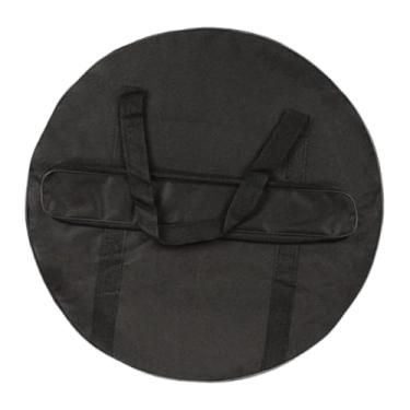 Imagem de TTETTZ Bolsa de show de pratos com alça de transporte Instrumentos de percussão Acessórios Bolsa de gongo Caixa de transporte para estágio de desempenho, 60cmx11cm