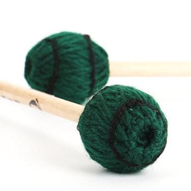 Imagem de Foraineam Marimba de teclado médio série Soloist com cabo de bordo e cabeça de fio verde escuro