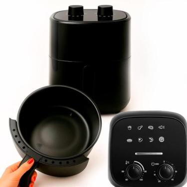 Imagem de Fritadeira Elétrica 1200W Com Timer Luz Indicadora E Grelha Interna Re
