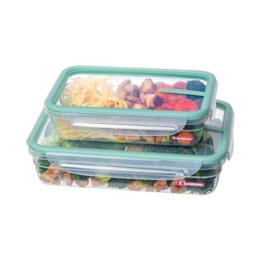 Imagem de Sanremo - Conjunto de 2 Potes Herméticos Plásticos e Tampa com Travas, Linha Freshy