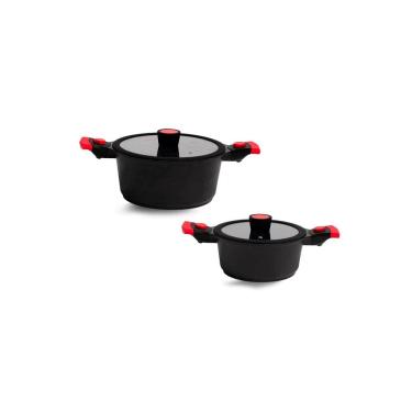 Imagem de Conjunto de 2 Panelas Antiaderente Em Mármore Autêntico Chef