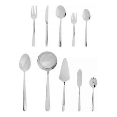 Imagem de Faqueiro Inox Wolff Viena 25 Peças Com Talheres Servir
