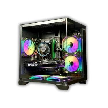 Imagem de PC Gamer Black Intel i5 12400 | RTX 5060 GDDR7 | 32GB DDR4 | SSD 1TB Nvme | Gabinete Aquario 5 Fans - A Nova Geração dos Games