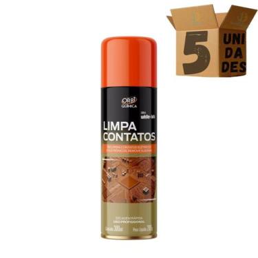 Imagem de kit 5 Orbi Limpa Contatos Eletronicos Alta Performance 300ml/209g