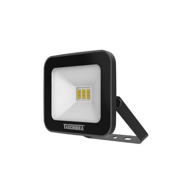 Imagem de Refletor Taschibra TR Led 10 Slim 10W Preto 6500K Luz Branca 