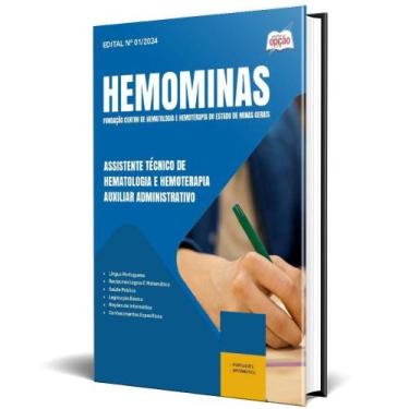 Imagem de Apostila Hemominas 2025 Assistente Técnico Hematologia E - Apostilas O