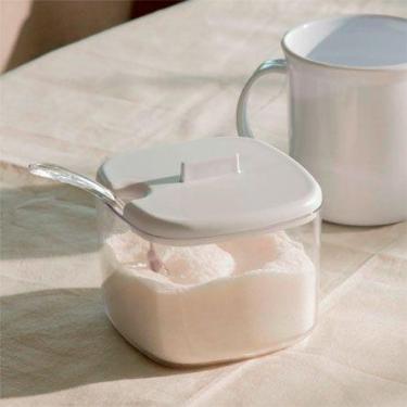 Imagem de Açucareiro De Acrílico Break Branco 10x12x09cm - OU