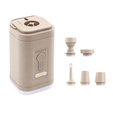 Imagem de Aymzbd Bomba de ar iluminada, inflador portátil, desinflador, bomba elétrica para piscina inflável de viagem