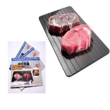 Imagem de Tabua descongelar carne alimentos placa descongelante rapido magica co