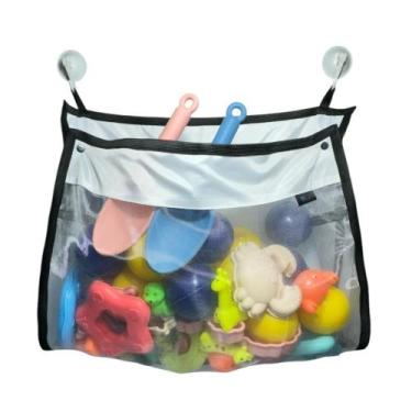 Imagem de Rede Saco Organizador Cesto Porta Brinquedos Banho Criança - LILIART