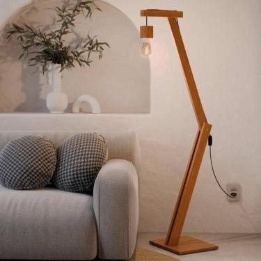 Imagem de Luminária De Chão Para Sala Lisboa Amadeirado