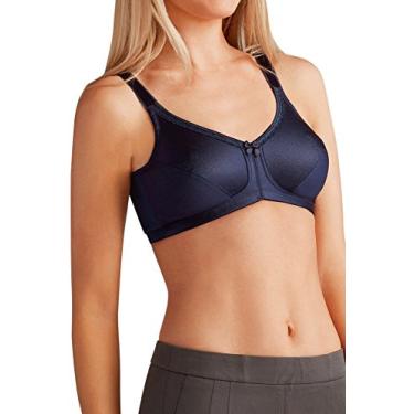 Imagem de Amoena Sutiã Rita sem aro com bolsos Coolmax, Azul escuro, (38-40) 38-40A/B