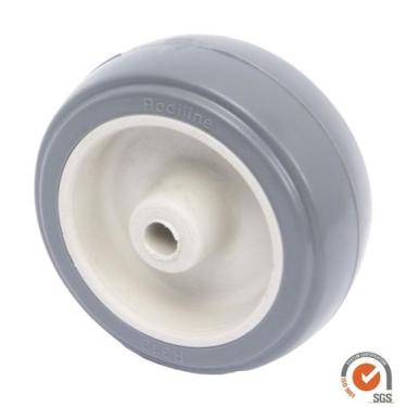 Imagem de (22pçs) Roda 3pol. 312 Cinza Eixo 5/16 Carrinho Supermercado - ABCMAIO