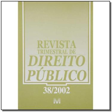 Imagem de Revista Trimestral De Direito Publico Ed. 38
